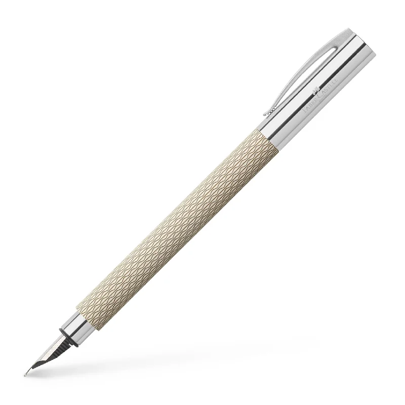 Ambition Fountain Pen, OpArt White Sand - Medium - #149620