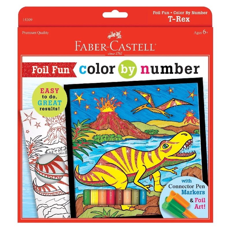 Color by Number T-Rex Foil Fun - #14309