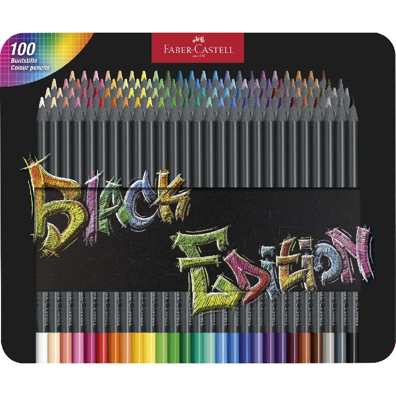 Black Edition Colored Pencils, Tin of 100 - #116490