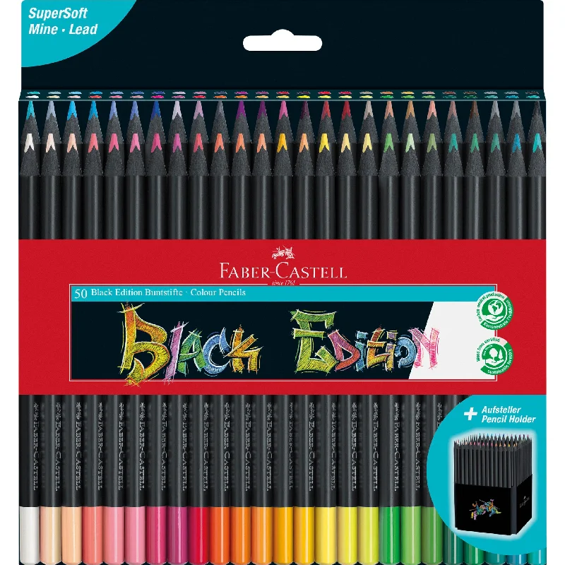 Black Edition Colored Pencils, Box of 50 - #116450