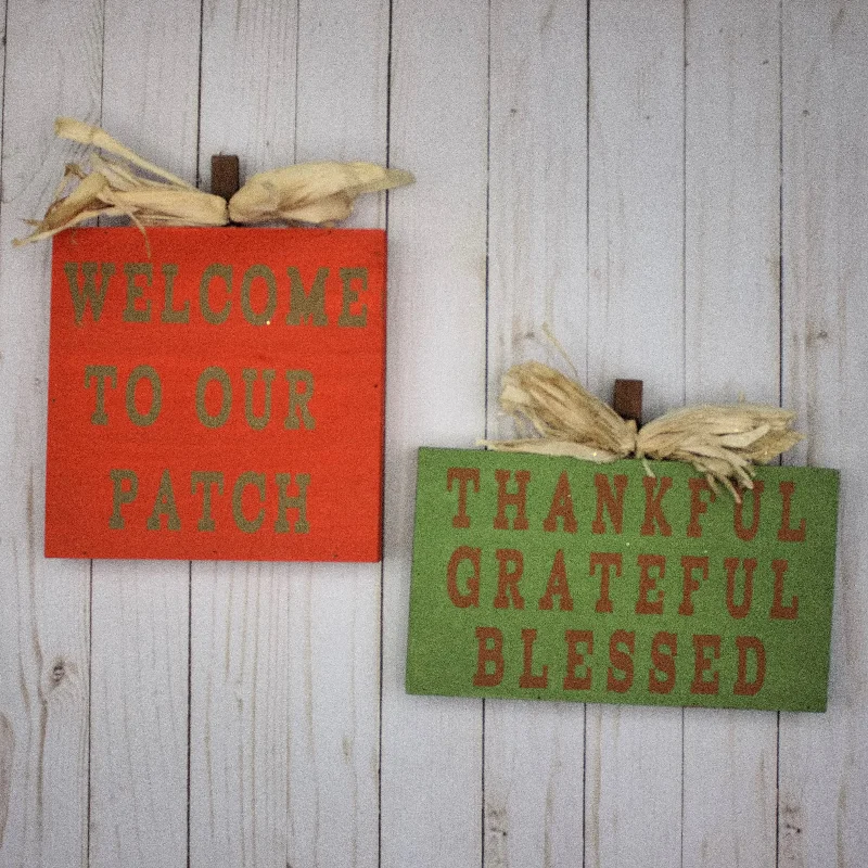 DIY Pumpkin Stencil Signs