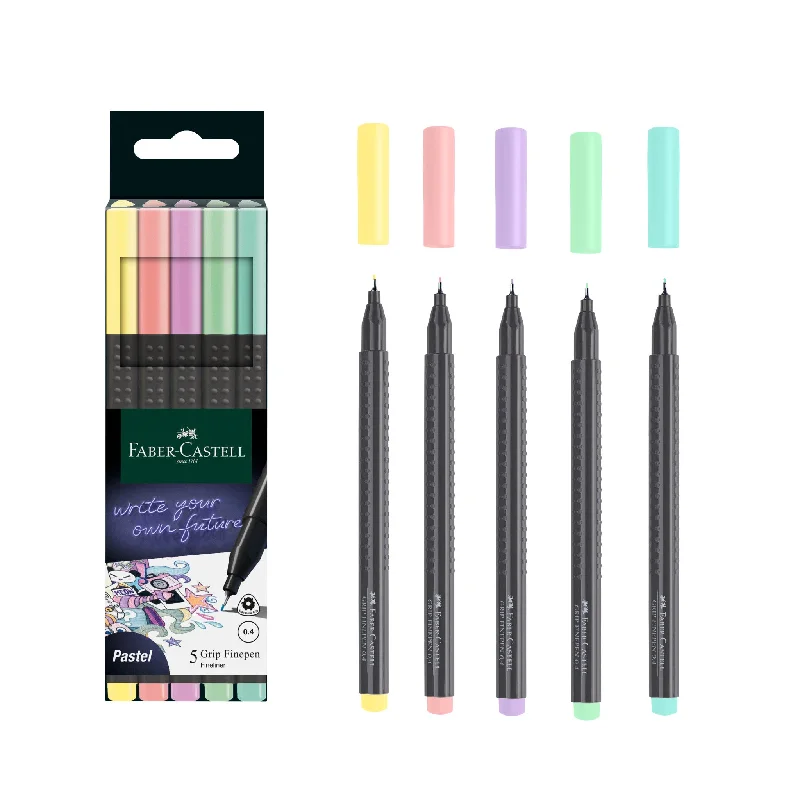 Grip Finepens, Pastel - Box of 5 - #151602