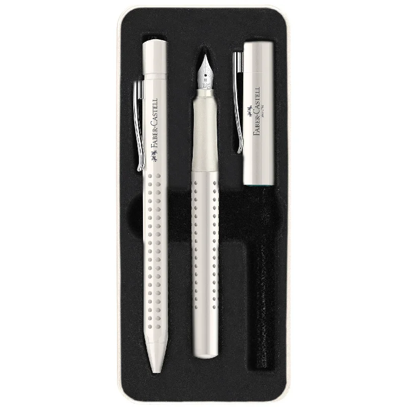 Grip 2010 Harmony Fountain & Ballpoint Pen Gift Set, Coconut Milk - #201527