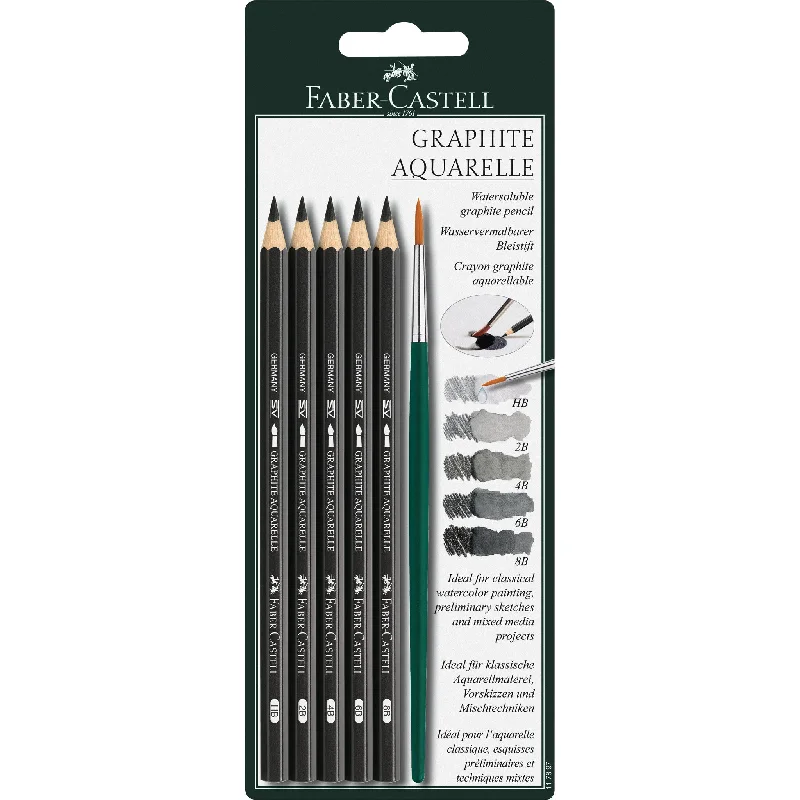 Graphite Aquarelle Pencils, Set of 6 - #117897