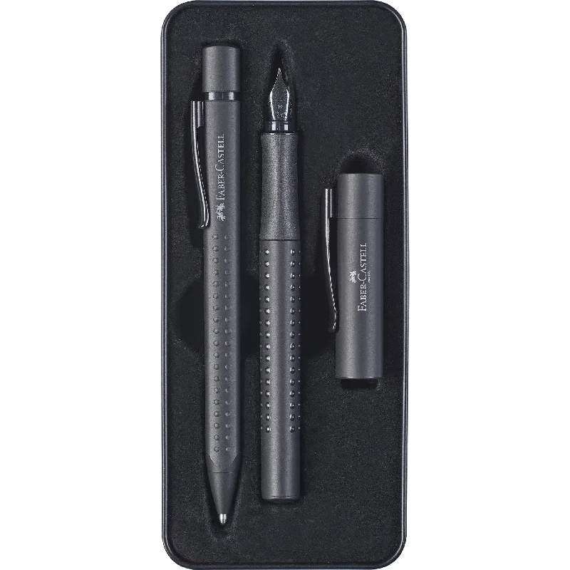 Grip 2011 Fountain & Ballpoint Pen Gift Set, Black Edition - #201626