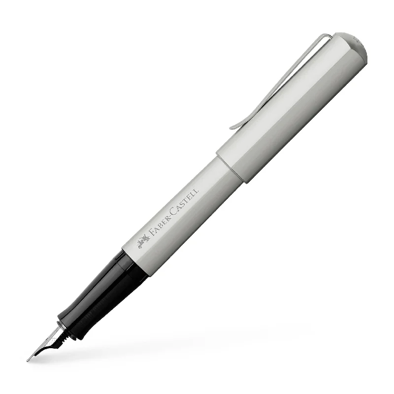 HEXO Fountain Pen, Matte Silver