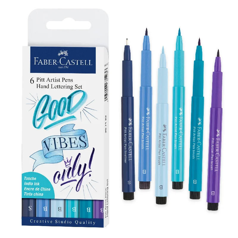 Pitt Artist Pen, Hand Lettering Set - Wallet of 6 - #267123