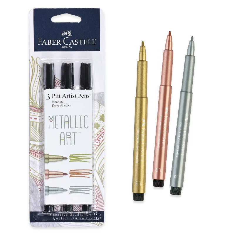 Pitt Artist Pen, Metallic Art - Set of 3 - #770090