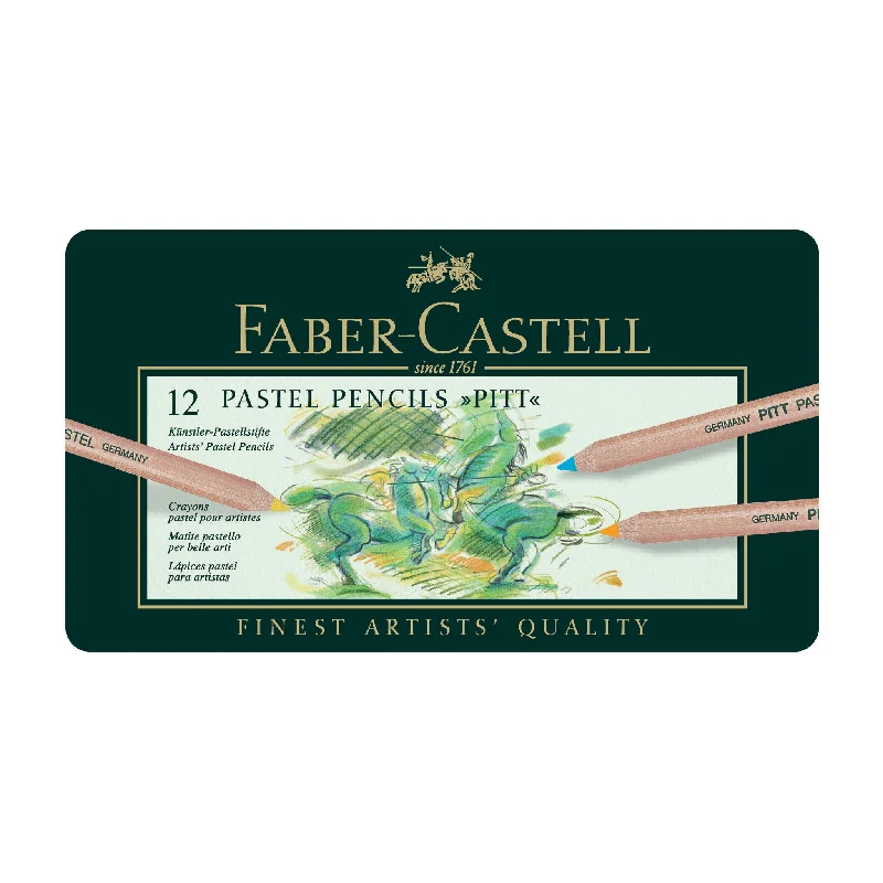 Pitt Pastel Pencils, Tin of 12 - #112112