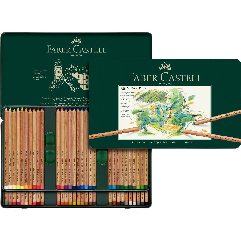 Pitt Pastel Pencils, Tin of 60 - #112160