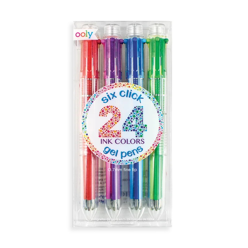 6 Click Gel Pens