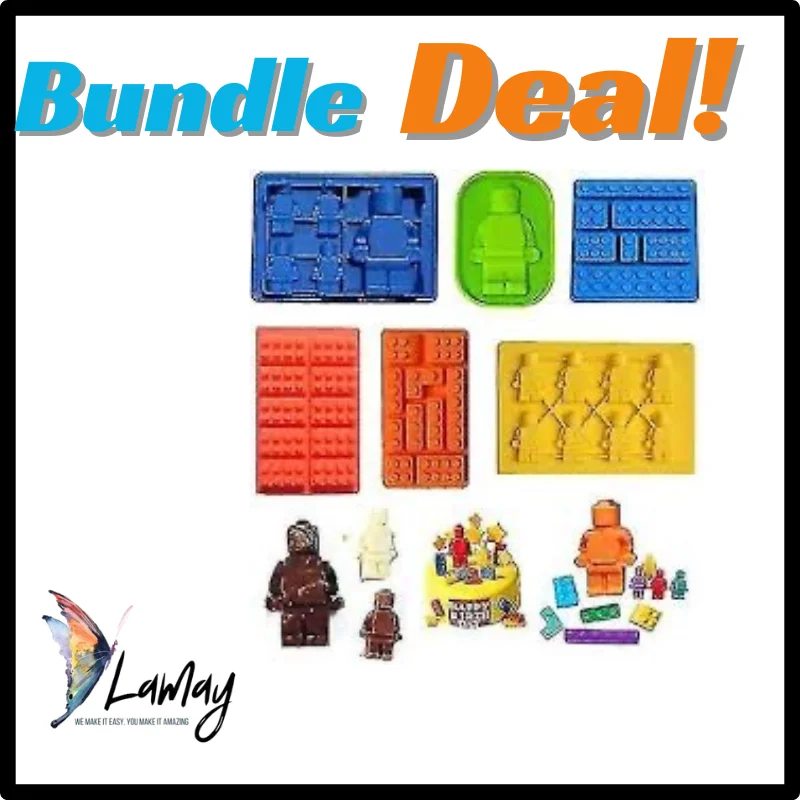 Bundle deal Silicone Mould Building Blocks 6pc