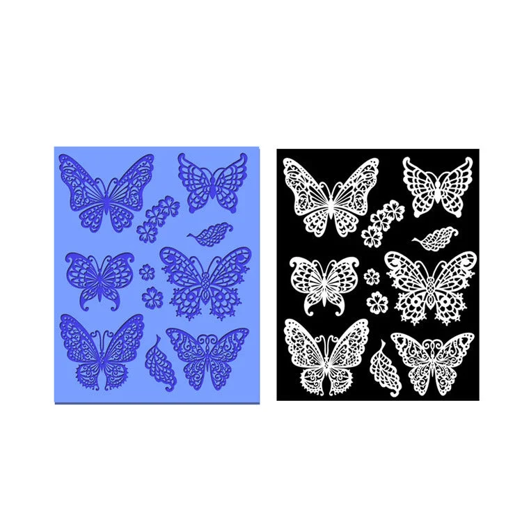 Silicone Mould Lace Butterfly