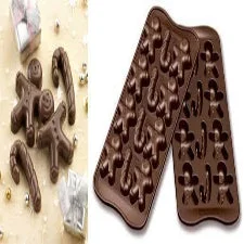 Chocolate truffle silicone mould Ginger bread man, J