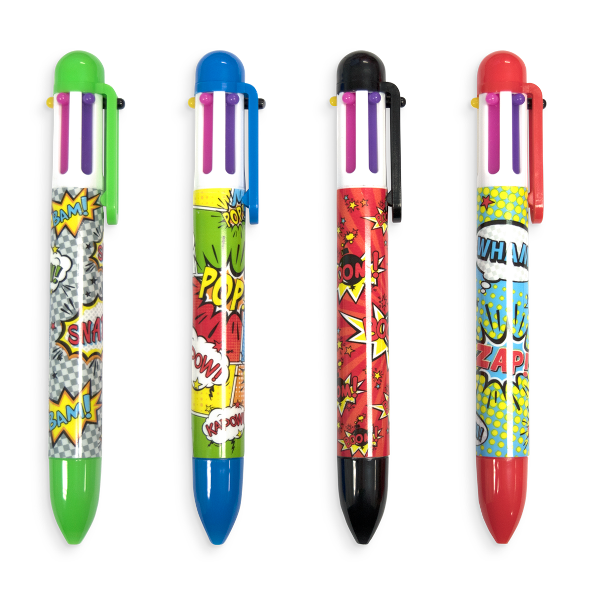 Comic Attack 6 Click Multi-Color Pen