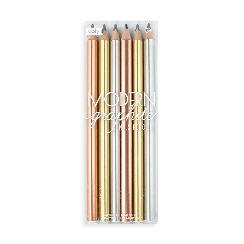 Modern Graphite Pencils - Set of 6