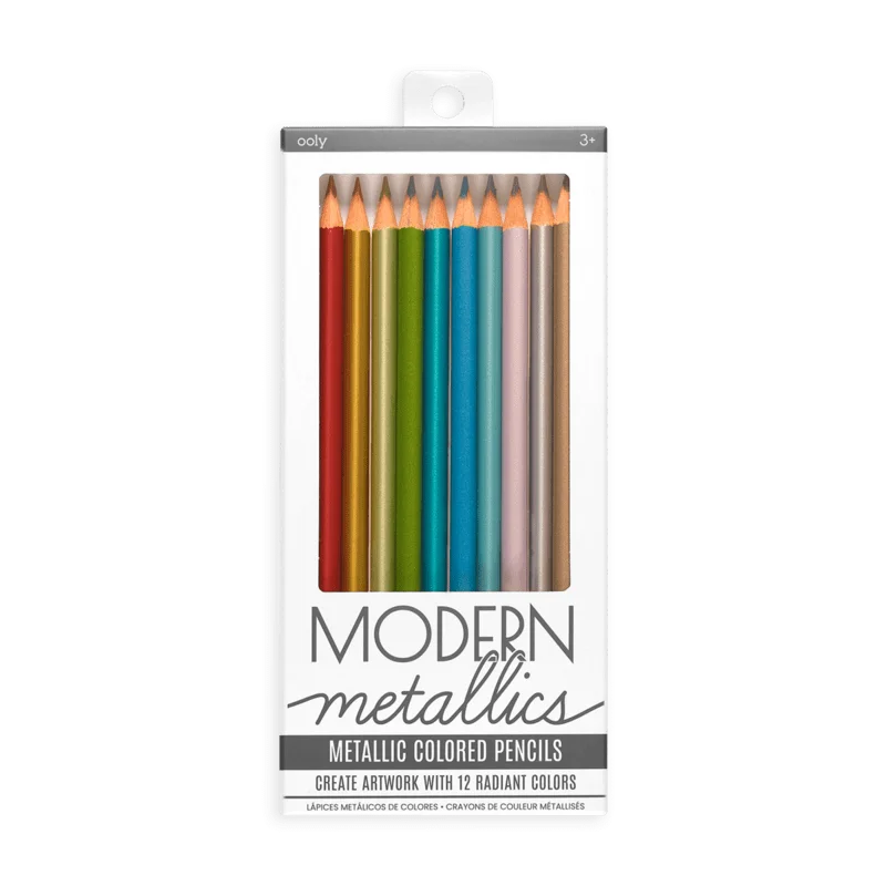 Modern Metallics Colored Pencils - Set of 12