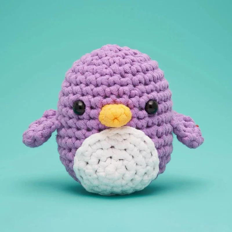 Purple Pierre the Penguin crochet kit