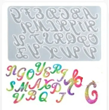 Silicone Mould  Resin Alphabet Large