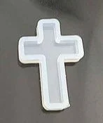 Small Cross soft silicone mould for resin