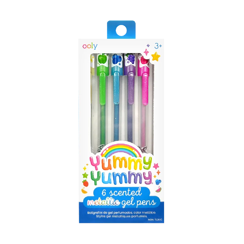 Yummy Yummy Scented Gel Pens - Metallic - Set of 6