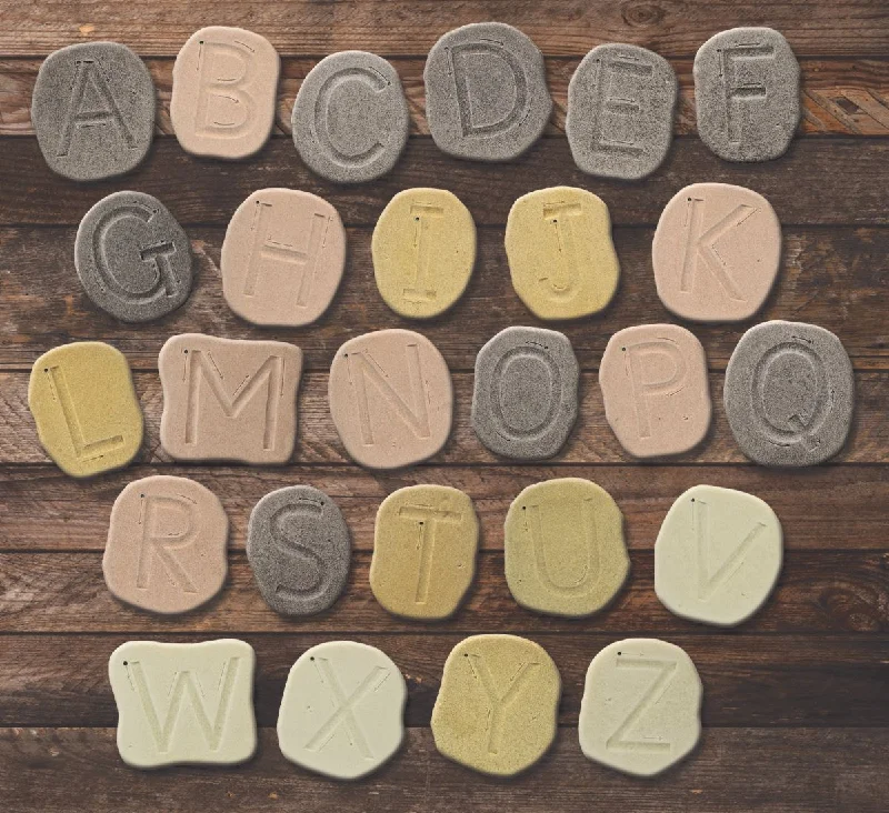 Alphabet Tracing Stones - Sensory Uppercase Letter Stones