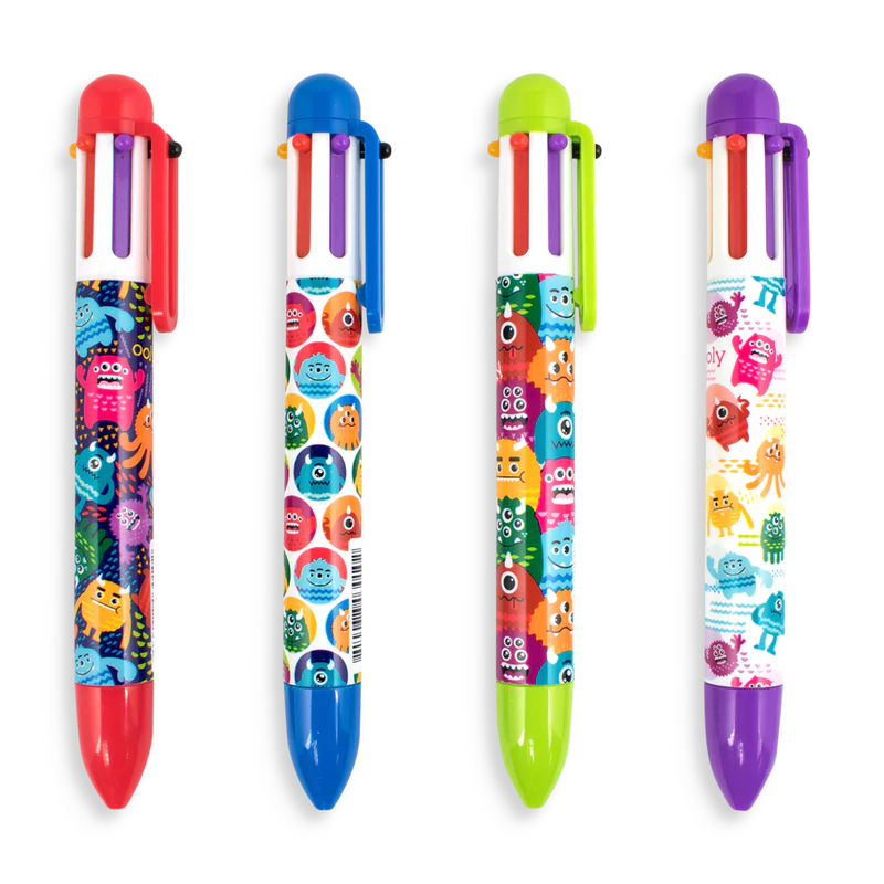 Monsters 6 Click Multicolor Pen | OOLY