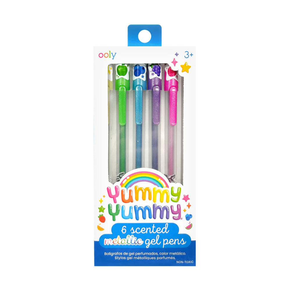 Yummy Yummy Scented Gel Pens - Metallic - Set of 6 | OOLY