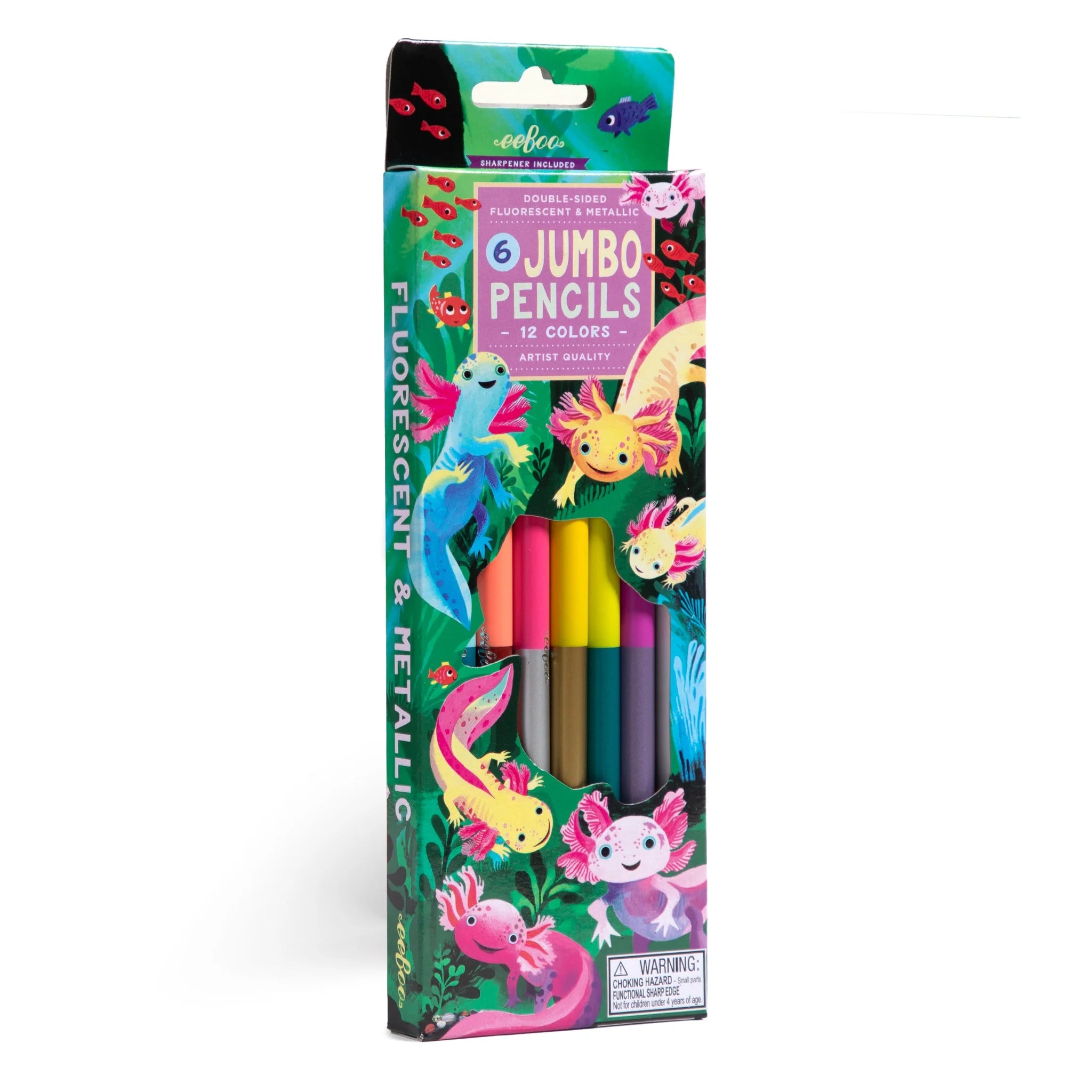 Axolotl Jumbo Special Pencils | eeBoo