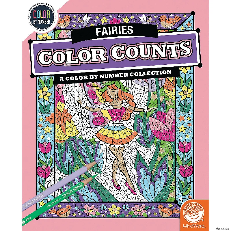 Color by Number Color Counts: Fairies