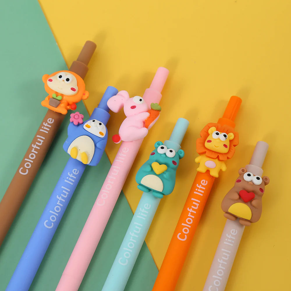 Colorful Animal Life Retractable Gel Pen