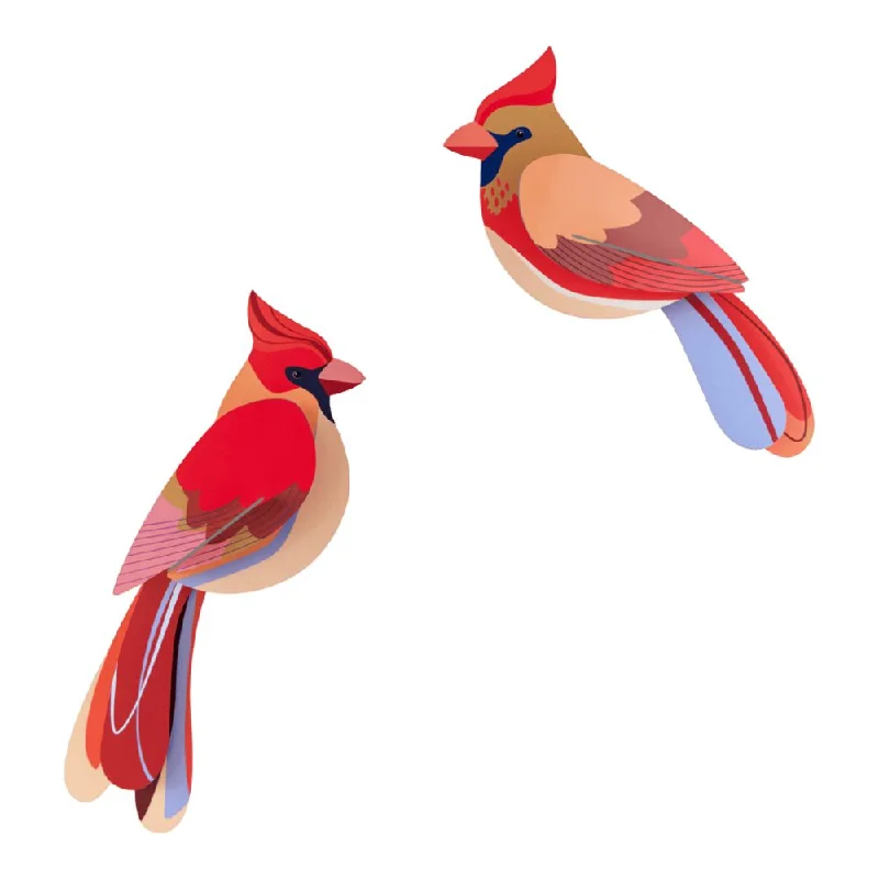 DIY 3D Wall Decoration - Cardinals