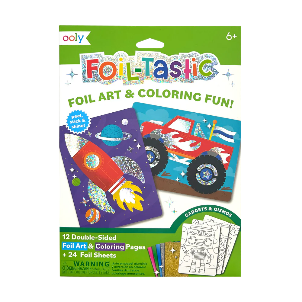 Foil-tastic Foil Art & Coloring Set - Gadgets & Gizmos | OOLY