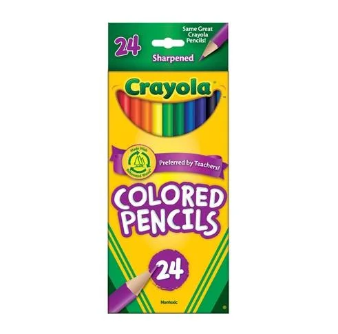 Long Coloured Pencils (24pc)