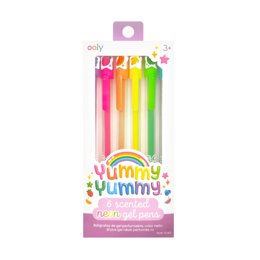 Yummy Yummy Scented Gel Pens - Neon - Set of 6 | OOLY