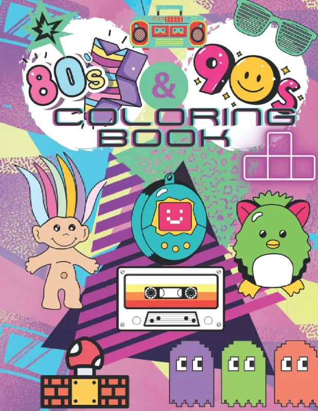 80s and 90s Coloring Book