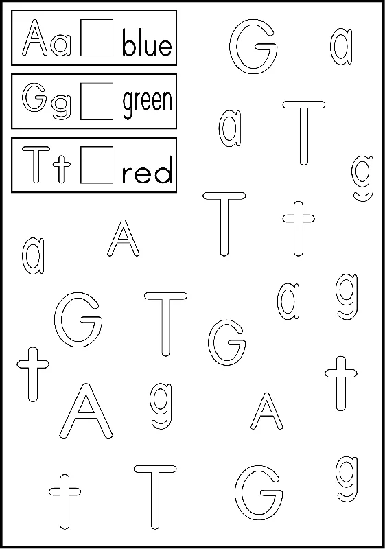 Alphabet Fun - Color the Letters