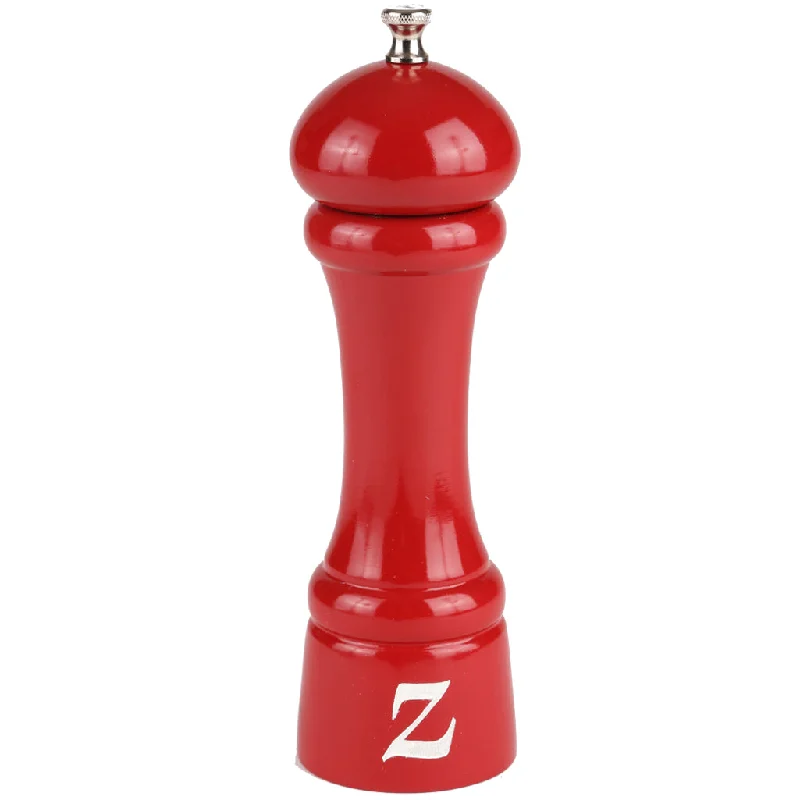 8" Windsor Custom Monogram Red Pepper Mill