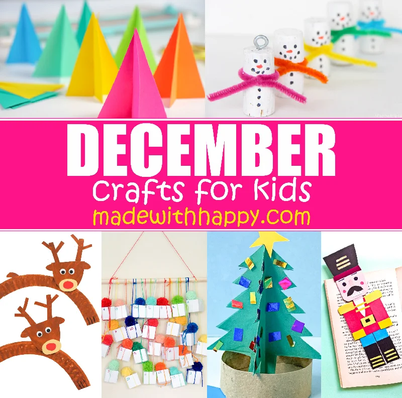 December Crafts For Kids - 25+ Crafts and Coloring Pages