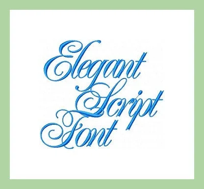 Elegant Script - Extra Large 4 and 6 Inch Sizes