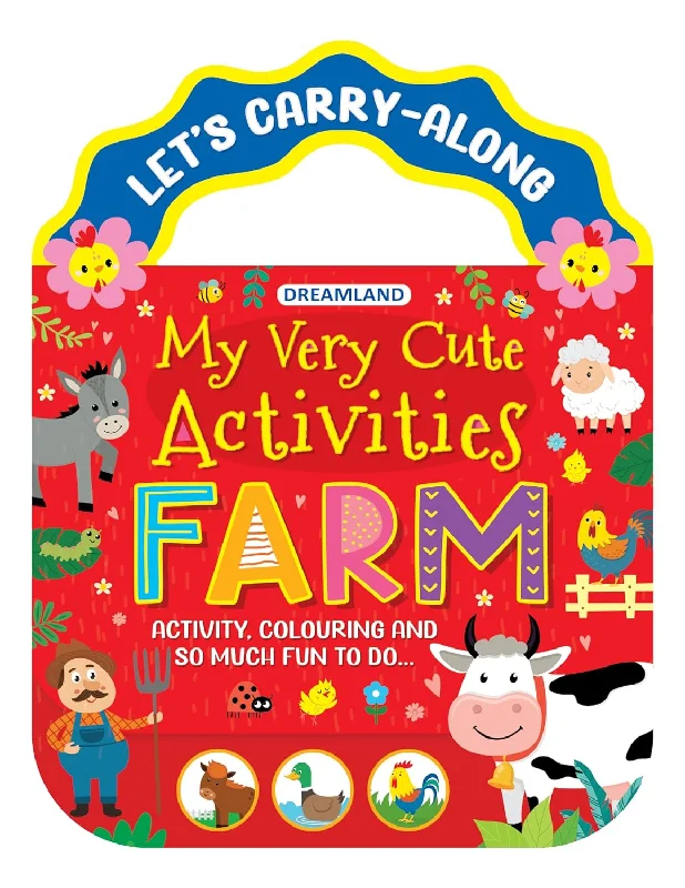 Farm- Let's Carry-Along Activity, Colouring Book for Kids Age 3 -8 years (My Very Cute Activities Series)