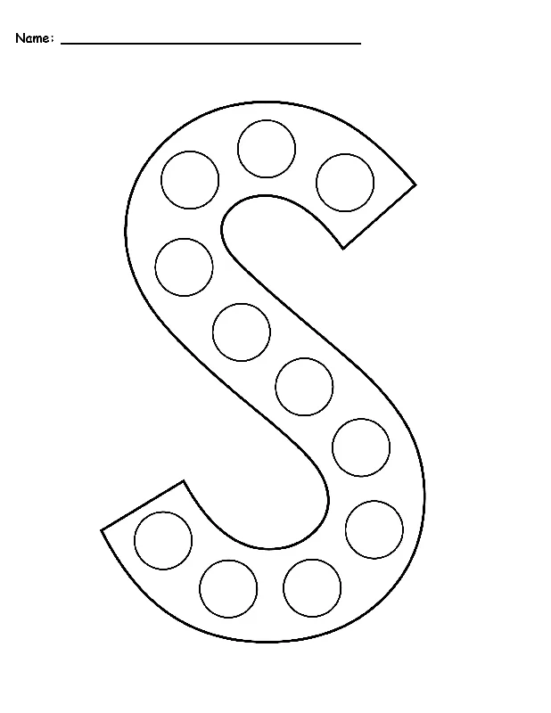 FREE Letter S Do-A-Dot Printables - Uppercase & Lowercase!