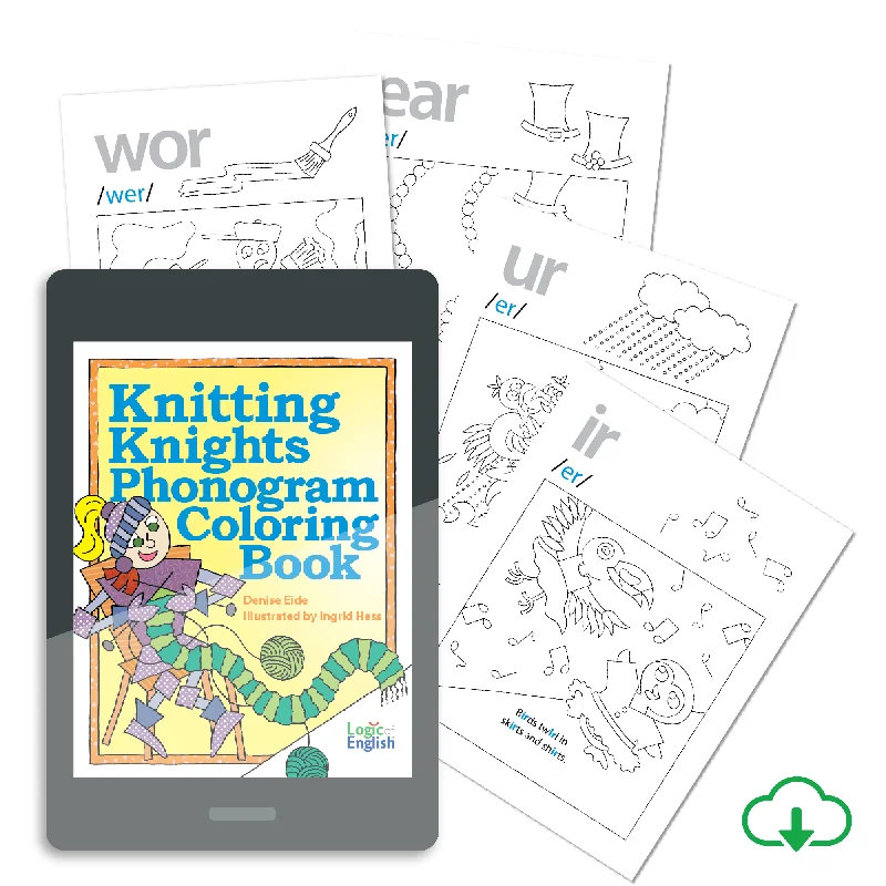 Knitting Knights Phonogram Coloring Book PDF