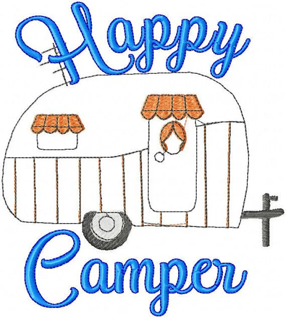 Happy Camper - comes in 3 Sizes