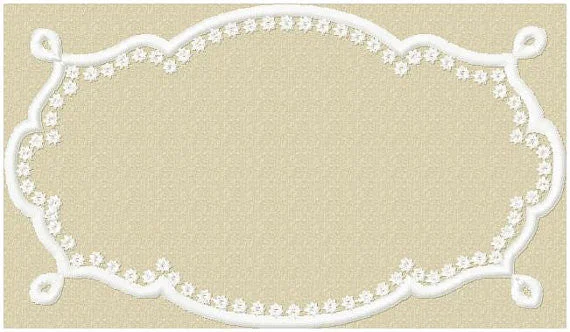 Ornate Monogram Frame come in 2 sizes 4x2 and 7x5