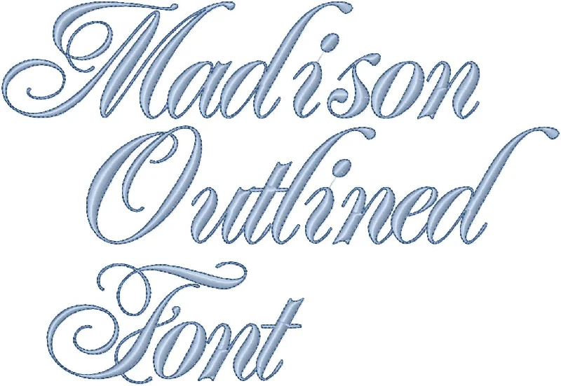 MADISON OUTLINED FONT