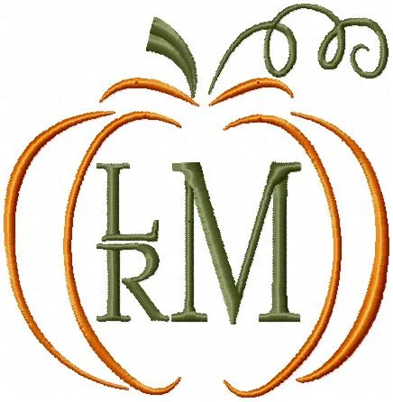 MONOGRAM PUMPKIN