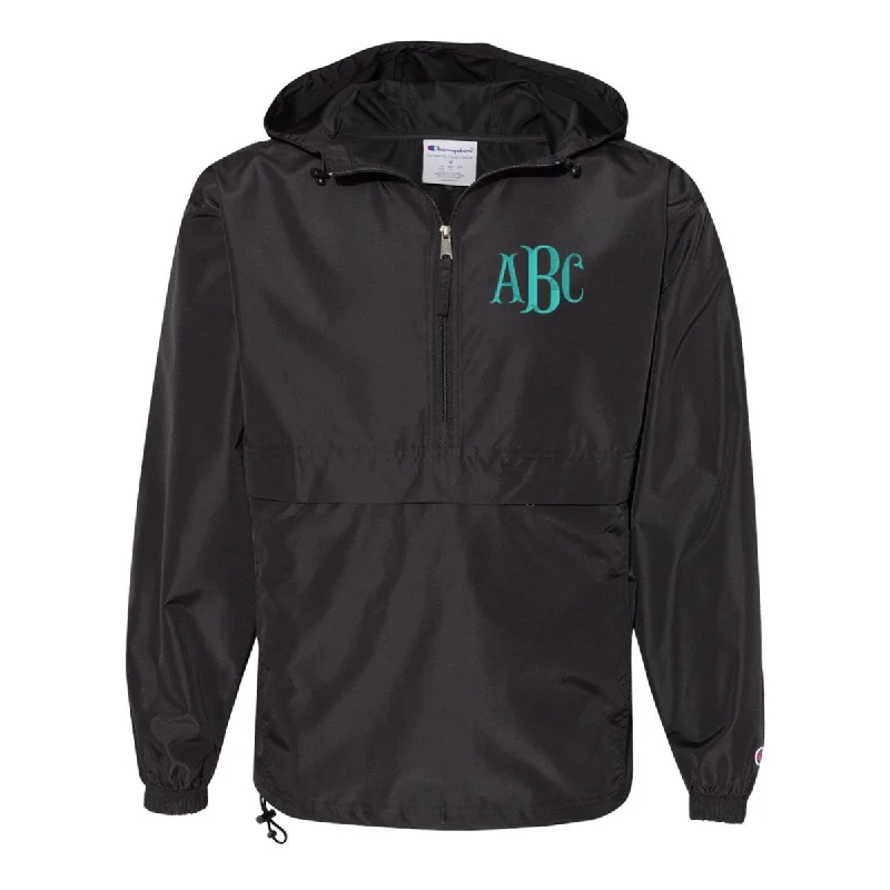 Monogrammed Champion Unlined Rain Jacket