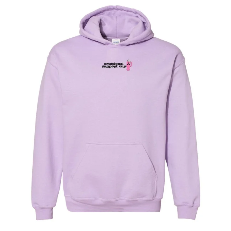 Initial 'Emotional Support Cup' Hoodie