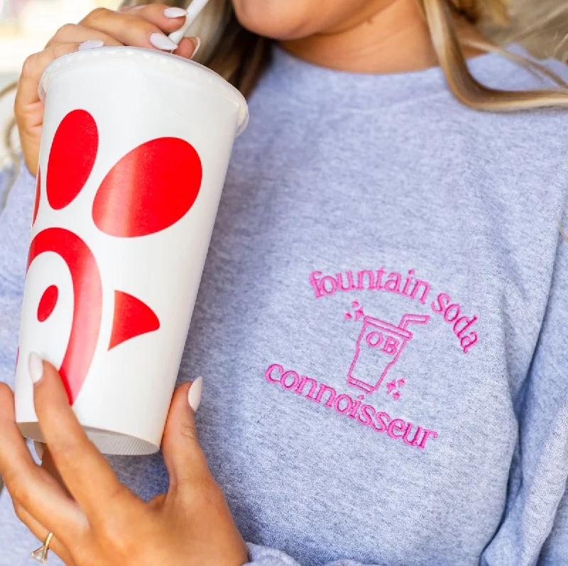 Monogrammed 'Fountain Soda Connoisseur' Crewneck Sweatshirt